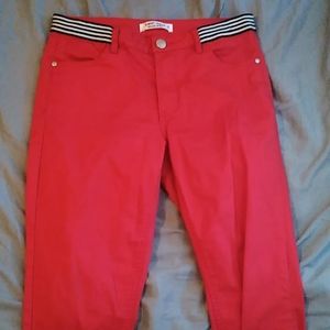 Red jeans